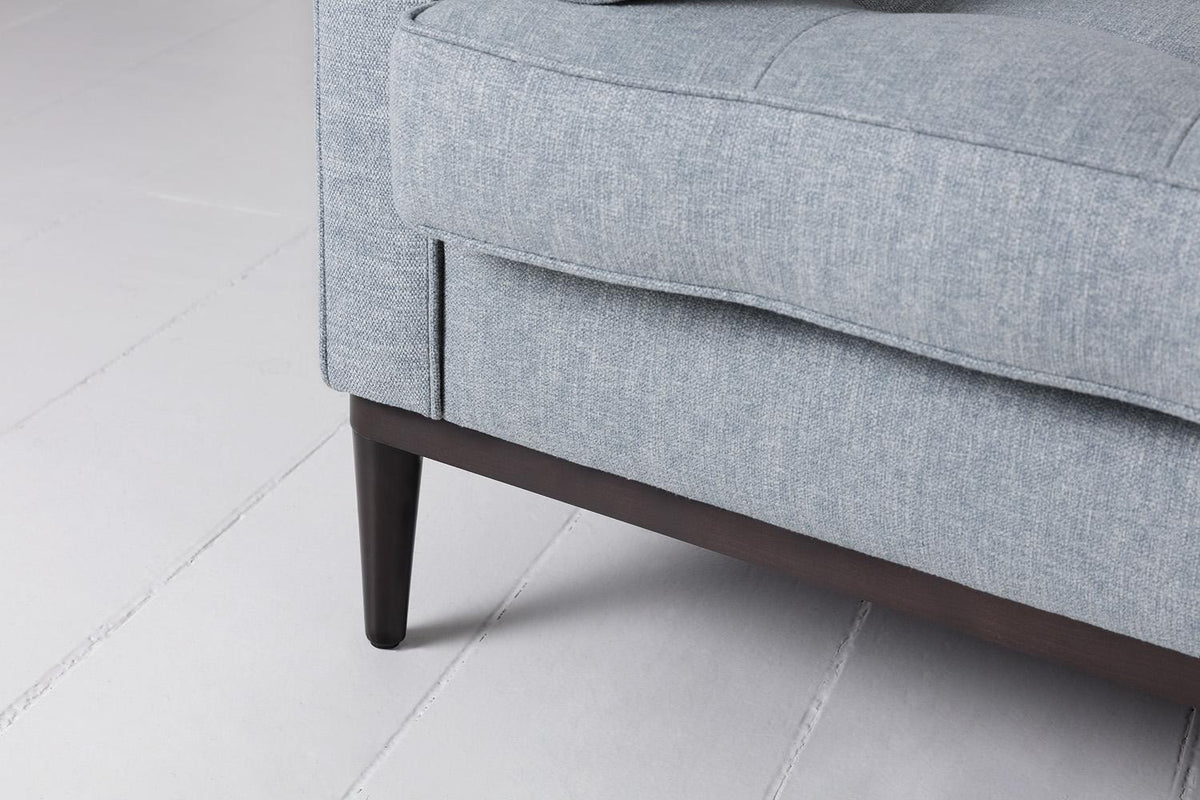 Model 02 2-Seater Sofa with Ottoman, Seaglass