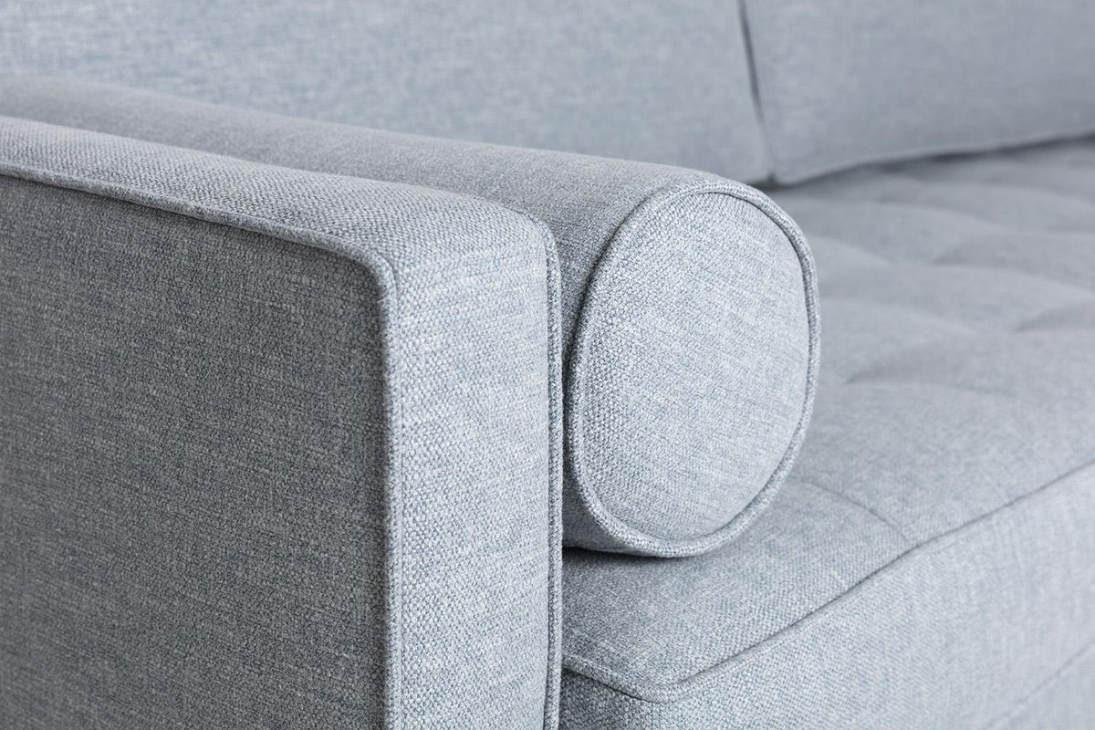 Model 02 2-Seater Sofa with Ottoman, Seaglass