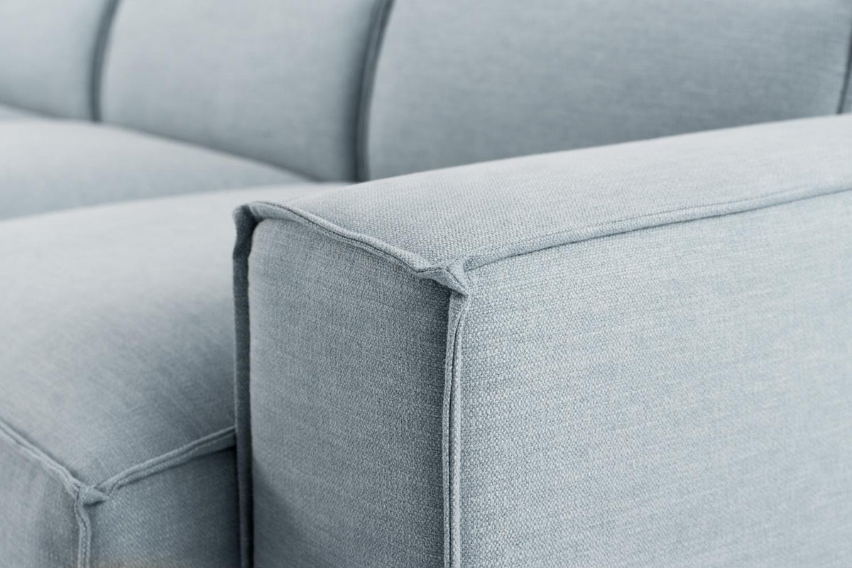 Model 03 2-Seater Left Chaise Sofa, Seaglass