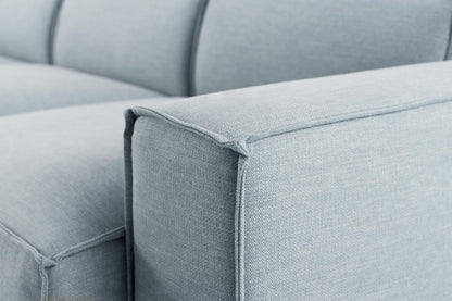 Model 03 2-Seater Left Chaise Sofa, Seaglass