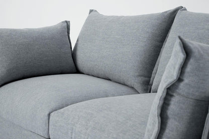 Model 06 2-Seater Left Chaise Sofa, Seaglass