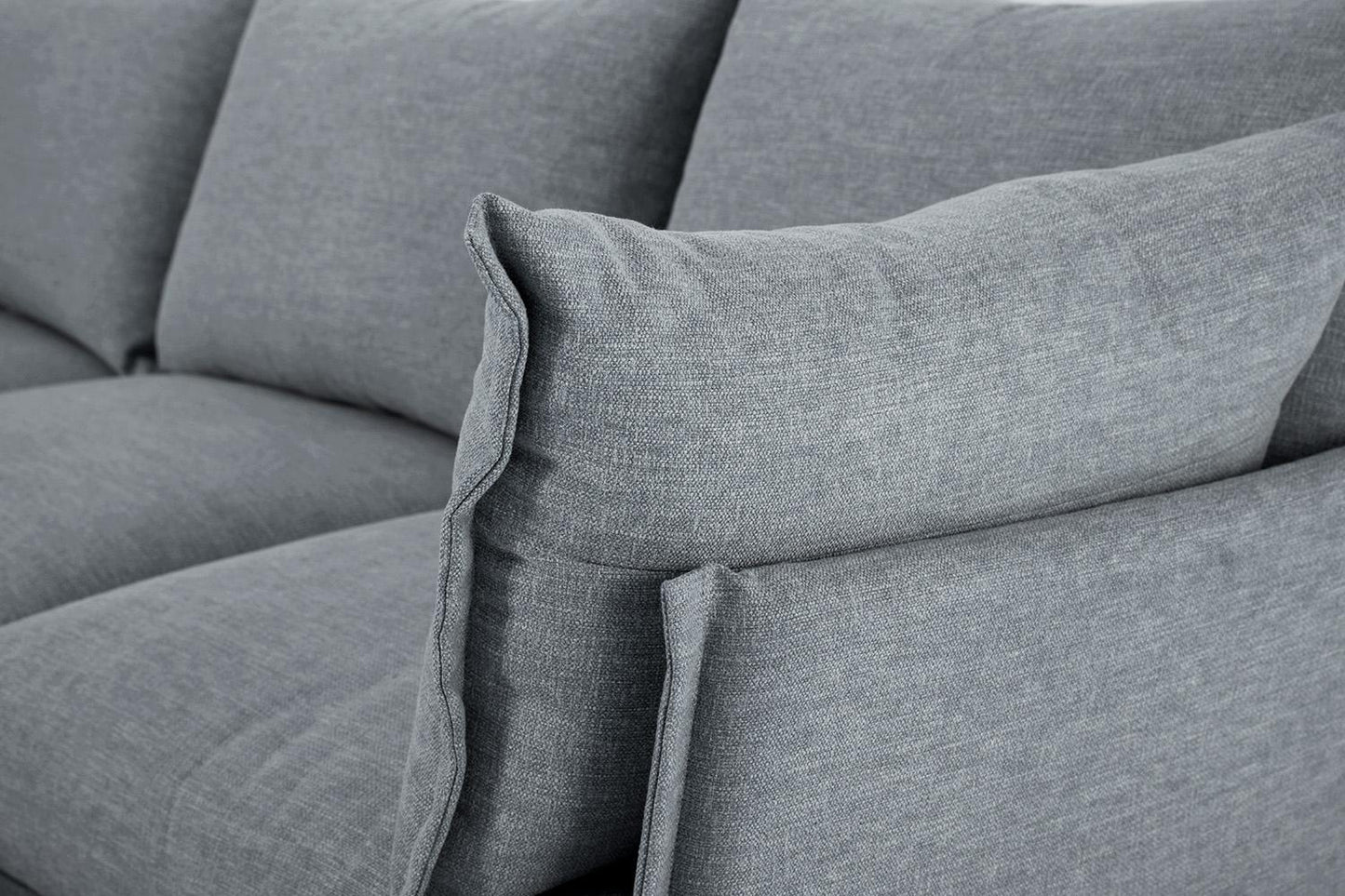 Model 06 3-Seater Right Chaise Sofa, Seaglass