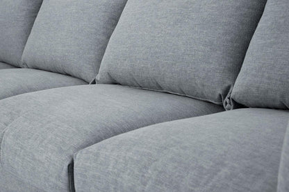 Model 06 Corner Sofa with Ottoman, Seaglass