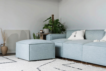 Model 03 3-Seater Left Chaise Sofa, Seaglass