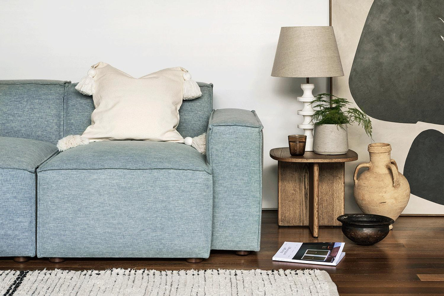 Model 03 3-Seater Sofa, Seaglass