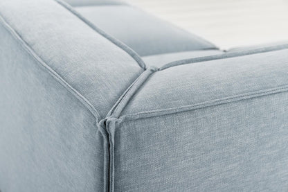 Model 03 Corner Sofa with Ottoman, Seaglass