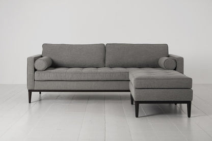 Model 02 3-Seater Sofa with Ottoman, Shadow