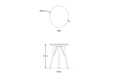 Side Table 01, Oak