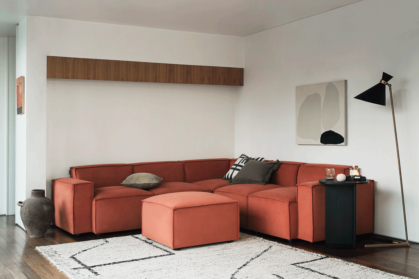 Model 03 Ottoman, Brick
