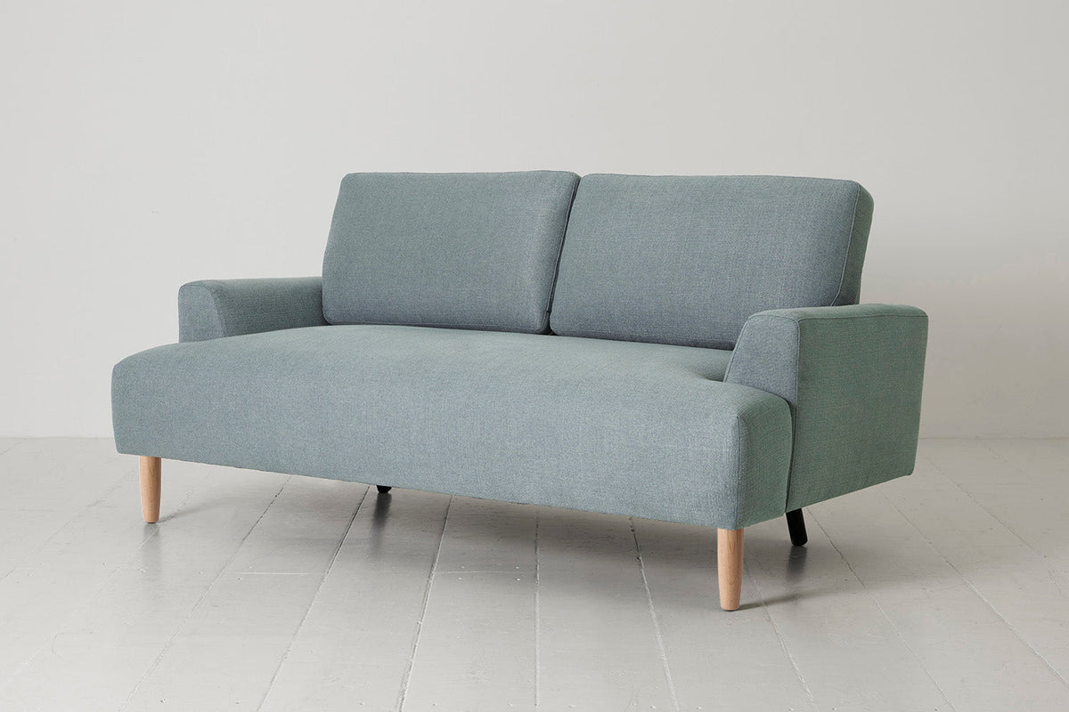 Model 05 2-Seater Sofa, Oak / Seaglass