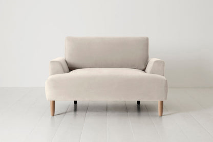 Model 05 Loveseat, Oak / Bone