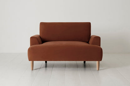 Model 05 Loveseat, Oak / Umber
