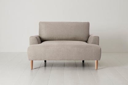 Model 05 Loveseat, Oak / Pumice
