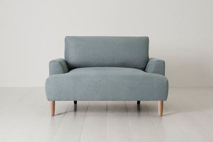 Model 05 Loveseat, Oak / Seaglass