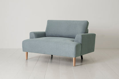 Model 05 Loveseat, Oak / Seaglass