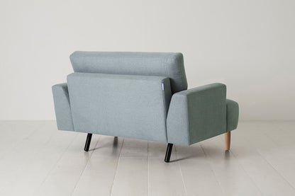Model 05 Loveseat, Oak / Seaglass