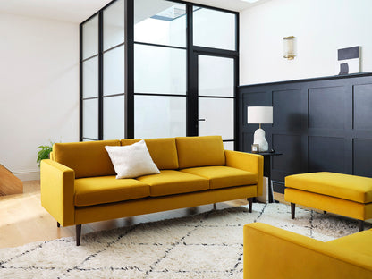 Model 01 3-Seater Sofa, Mustard