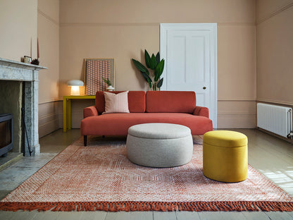 Model 05 2-Seater Sofa, Oak / Brick