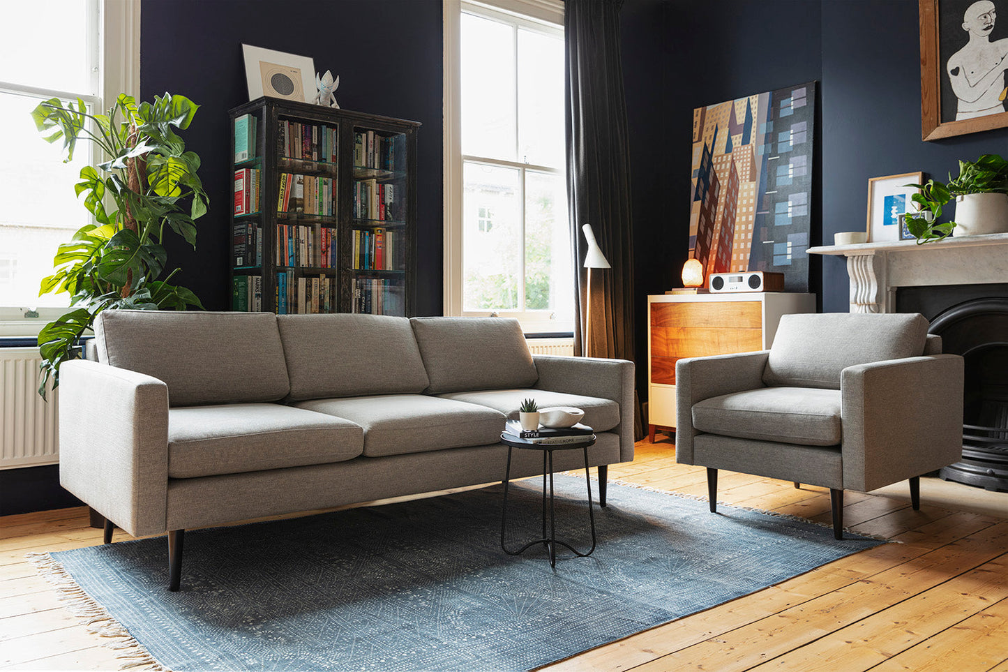 Model 01 3-Seater Sofa, Shadow