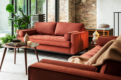 Model 02 2-Seater Sofa, Brick