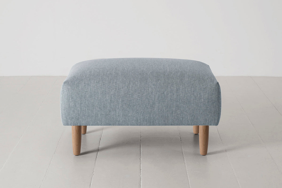 Model 05 Ottoman, Oak / Seaglass