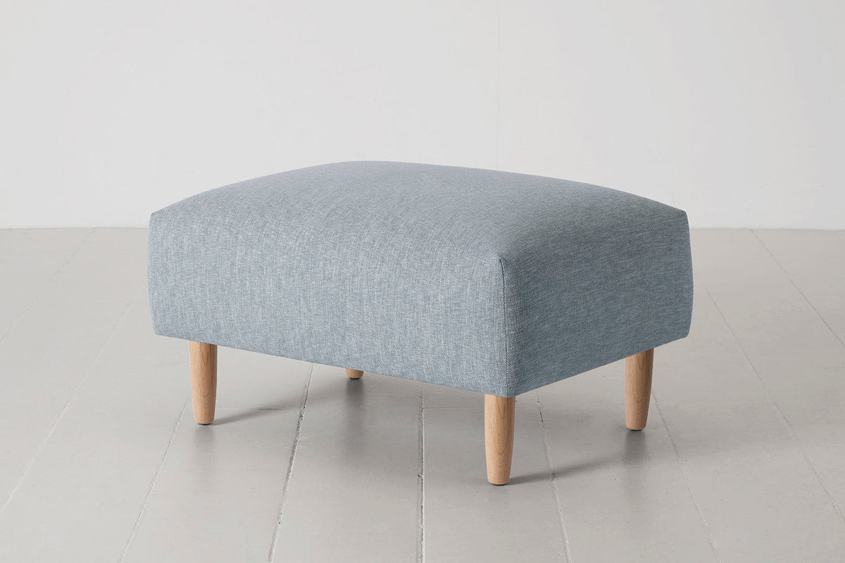Model 05 Ottoman, Oak / Seaglass