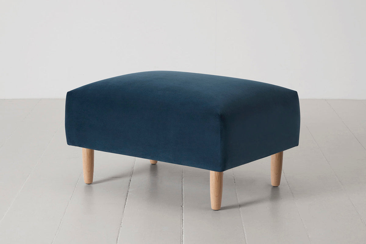 Model 05 Ottoman, Oak / Teal