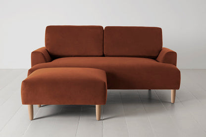Model 05 2-Seater Sofa with Ottoman, Oak / Umber