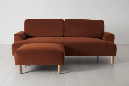 Model 05 3-Seater Sofa with Ottoman, Oak / Umber