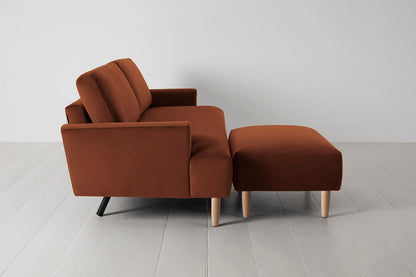 Model 05 3-Seater Sofa with Ottoman, Oak / Umber