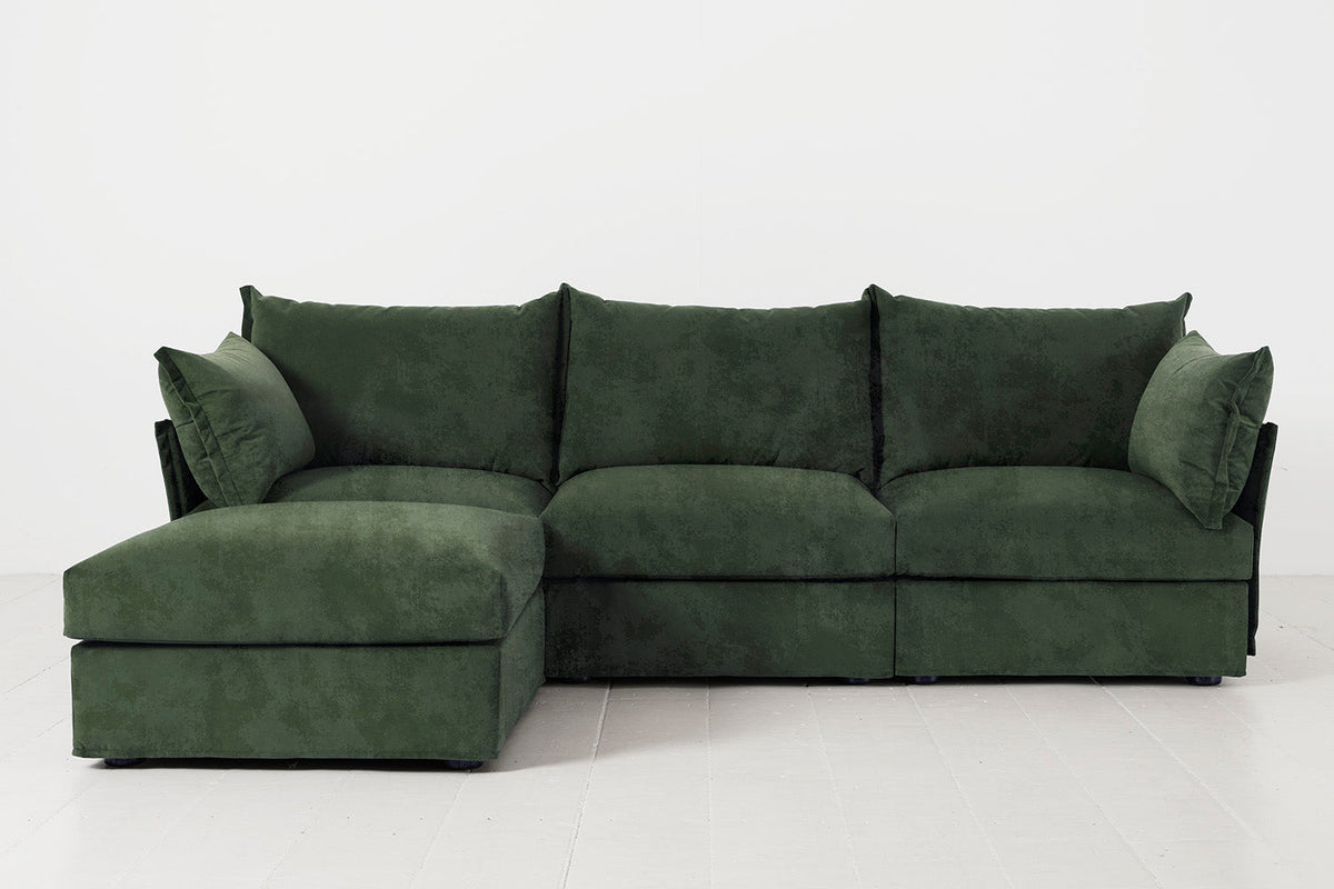 Model 06 3-Seater Left Chaise Sofa, Conifer