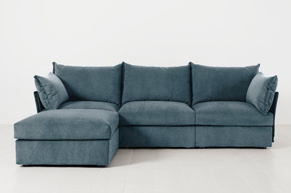 Model 06 3-Seater Left Chaise Sofa, Hydro