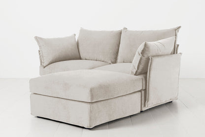 Model 06 2-Seater Right Chaise Sofa, Chalk