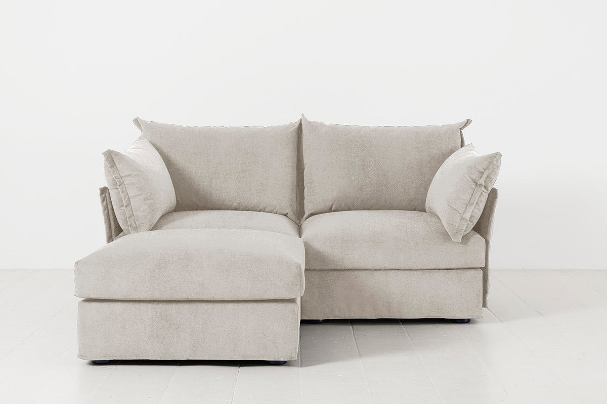Model 06 2-Seater Left Chaise Sofa, Chalk