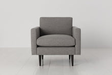 Shadow image 1 - Model 01 Armchair in Shadow Linen Front View