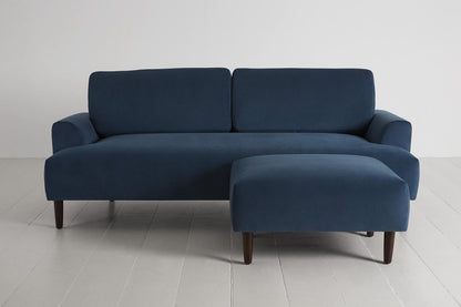 Model 05 3-Seater Sofa with ottoman, Teal