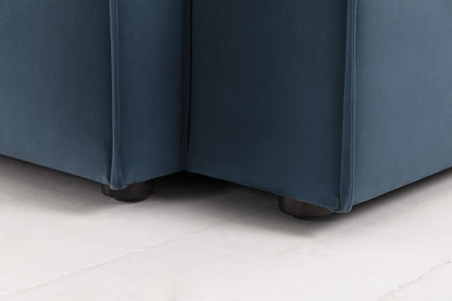 Model 03 Corner Sofa with Ottoman, Teal