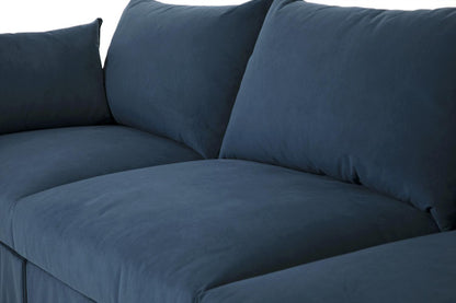 Model 06 3-Seater Left Chaise Sofa, Teal