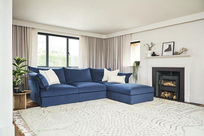 Model 06 3-Seater Right Chaise Sofa, Teal