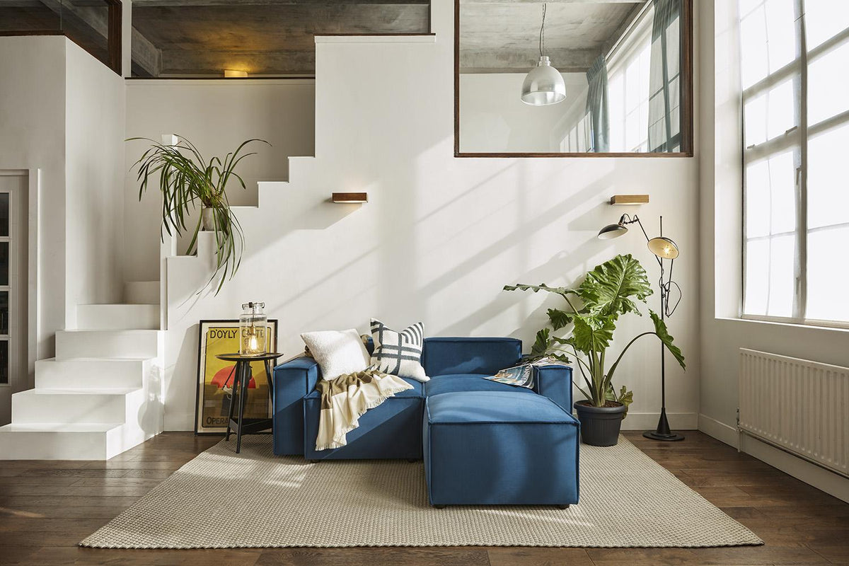 Model 03 2-Seater Right Chaise Sofa, Teal