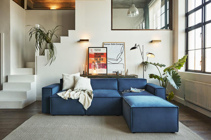 Model 03 3-Seater Right Chaise Sofa, Teal