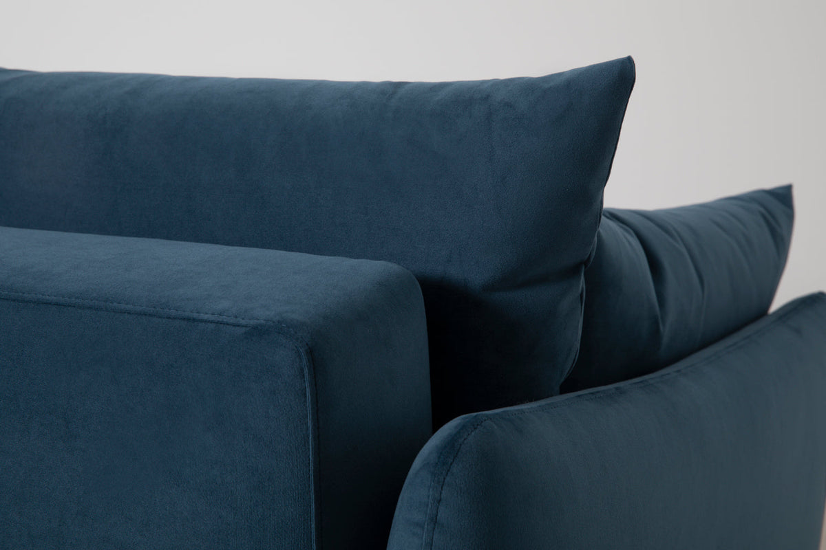 Model 08 Sofa Bed 2.5 Seater, Oak / Teal