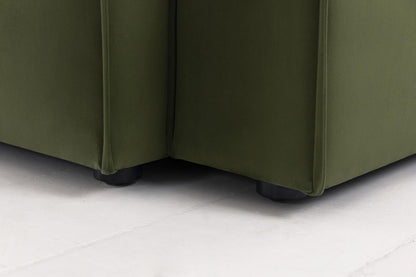 Model 03 Corner Sofa with Ottoman, Vine