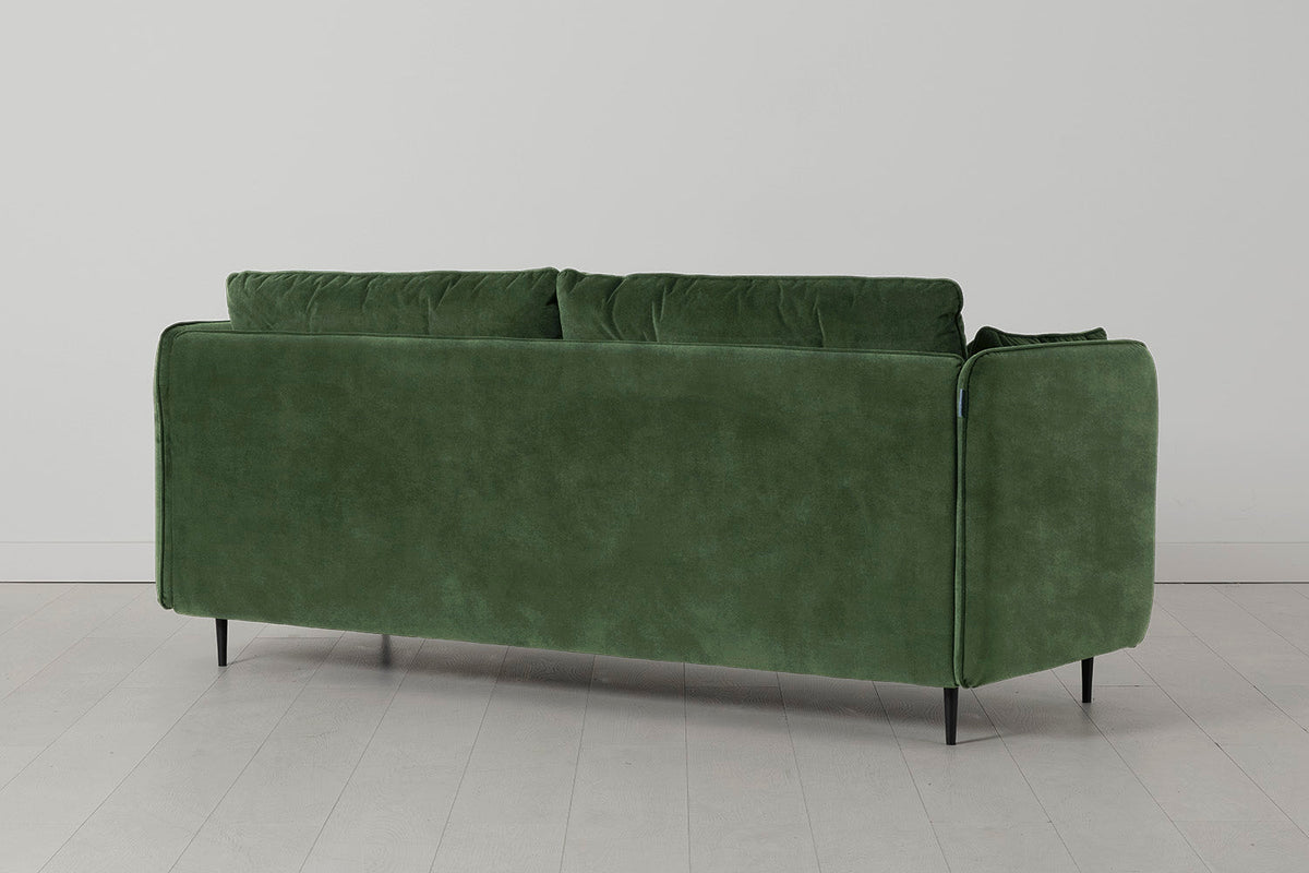 Model 19 3 Seater Sofa, Conifer — Angle View