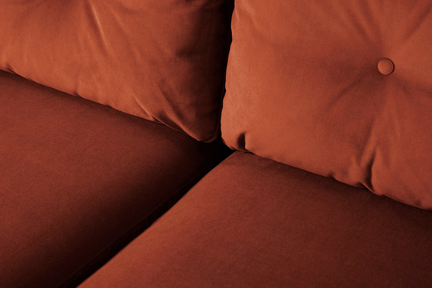 Model 19 2 Seater Sofa with Ottoman, Brick