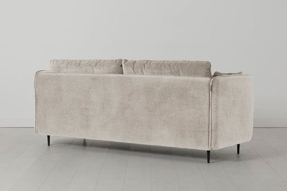 Model 19 3 Seater Sofa with Ottoman, Chalk