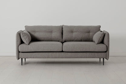 Model 19 3 Seater Sofa, Shadow — Front View