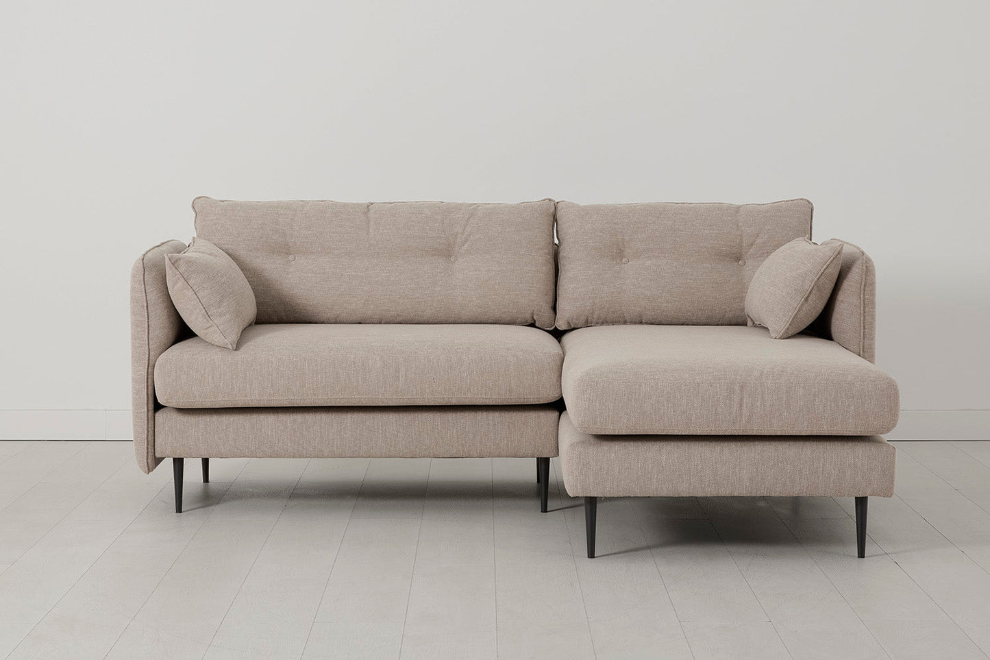 Model 19 3 Seater Right Chaise Sofa, Pumice