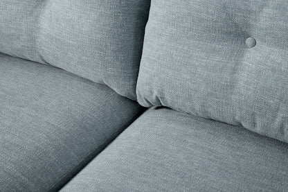 Model 19 3 Seater Sofa with Ottoman, Seaglass