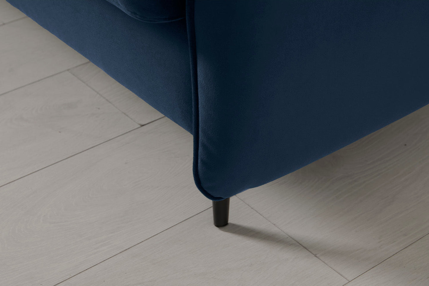 Model 19 2 Seater Sofa with Ottoman, Indigo
